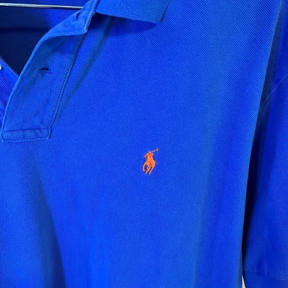Men’s polo, Ralph, Lauren XL 2 button golf polo orange horse - Picture 2 of 6